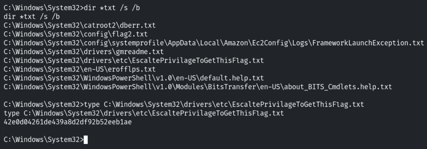 Searching through dirs